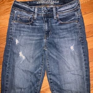 American eagle skinny jeans size 0